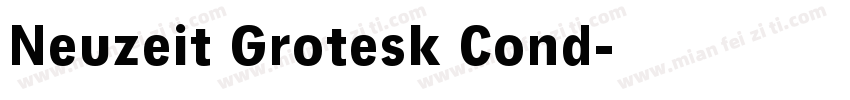 Neuzeit Grotesk Cond字体转换